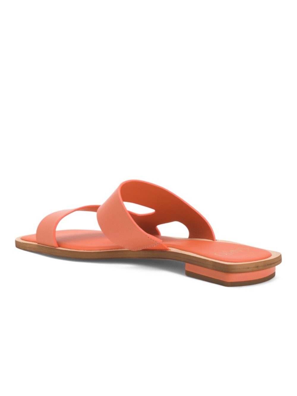 Franco Sarto Leather Emily Slide Sandals NWT - Picture 2 of 3